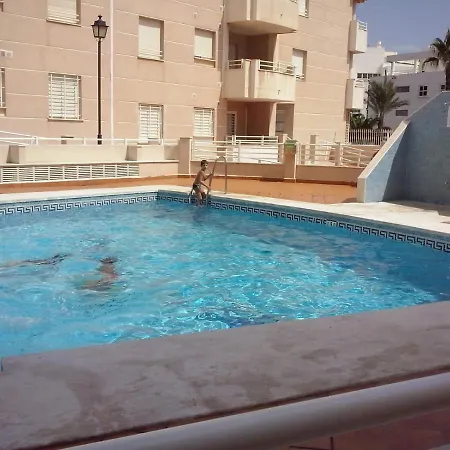 Apartamento Con Piscina Y Terraza A 50 Metros De La Playa Roquetas de Mar Buitenkant foto